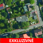Prodej stavebního pozemku, rozloha 910 m2, roh ulice U zámeckého parku a Nad rybníčky, Praha 4 - Kunratice
